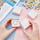 Nbeadsクラフト紙箱  結婚式の創造的なキャンディーボックス  正方形  カラフル  5x5x3cm CBOX-NB0001-20-4