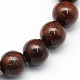 Natural Brecciated Jasper Round Beads Strands G-S183-8mm-1