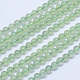 Rondes prehnite naturelle perles brins G-L417-12-6.5mm-1