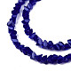 Chapelets de perles en verre opaque de couleur unie GLAA-N052-01-A01-3