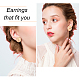 ANATTASOUL 4 Pairs 4 Style Alloy Round Knot Clip-on Earrings for Women EJEW-AN0004-31-3