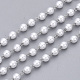 Hecho a mano abs de imitación de plástico de perlas con cuentas cadenas CHS-T003-01P-5