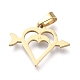 Valentine's Day 304 Stainless Steel Jewelry Sets SJEW-K154-30G-2