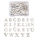304つのステンレス鋼の手紙のペンダントラインストーンのセッティング  アルファベット  a～zの文字  ステンレス鋼色  1.6mmのラインストーンに適する  26文字/セット  1セット/箱 STAS-TA0001-11P-1