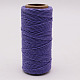 ジュエリー製作用綿糸スレッド  マクラメコード  ミディアムスレートブルー  1.5mm  約76.55ヤード（70m）/ロール OCOR-L039-B13-1