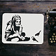 FINGERINSPIRE Banksy Girl with Blue Bird Stencil 29.7x21cm Reusable Banksy Drawing Stencil DIY Craft Banksy Decoration Stencil for Painting on Wall DIY-WH0202-466-3