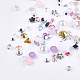 Abs di plastica imitazione perla e resina e cabochon di strass MRMJ-T016-03E-2