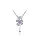 Bear Real Platinum Plated Alloy Pendant Necklaces NJEW-AA00065-42P-1