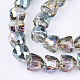 Perlas de vidrio galvanizadas X-EGLA-T016-01-B05-1