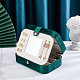 Boîte à bijoux en velours ahandmaker avec miroir AJEW-WH0329-67B-5