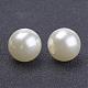Perline rotonde in acrilico bianco perla imitazione color crema 12mm perline tonde per gioielli per bambini moda fai da te X-PACR-12D-12-2