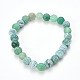 Natural Weathered Agate Beaded Stretch Bracelets BJEW-Q692-01H-1