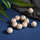 Perles en bois naturel non fini WOOD-Q008-12mm-LF-4