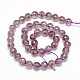 Natural Amethyst Round Bead Strands G-N0081-F9mm-27C-3