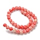 Perles de corail synthétiques sculptés CORA-R021-07-01-2