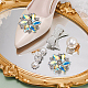 NBEADS 2 Pairs Rhinestone Bow Shoe Clips FIND-NB0002-34A-2