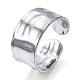 304 anello per polsino aperto da donna in acciaio inossidabile RJEW-N040-09-1