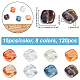 Arricraft 120 pezzo di perle di vetro cristallo color placcato ab con fori EGLA-AR0001-17B-2