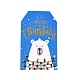 紙ギフトタグ  hange tags  美術工芸用  クリスマスのために  クマの模様  カラフル  50x30x0.3mm  穴：5mm CDIS-L003-E08-A-1