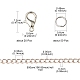 Kit de fabrication de collier de bracelet de chaîne de bricolage DIY-YW0006-43-4