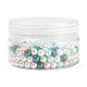 300pcs backen gemalte perlisierte Glasperlen runde Perlen HY-FS0001-04-7