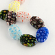 Oval Handmade Millefiori Glass Beads LK-R004-60-2
