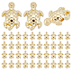 PandaHall 80pcs Sea Turtle Beads 13x9x4mm Golden Tortoise Charms Metal Alloy Animal Spacer Beads Tibetan Style Beads for Earring Bracelet Necklace Jewelry Making FIND-PH0002-73-RS-1