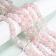 Natürlichen Rosenquarz Perlen Stränge G-G011-14-4