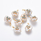 Colgantes naturales de perlas cultivadas de agua dulce PEAR-L027-05E-1