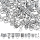 Sunnyclue 1 scatola 100 pezzi 10 perline di stile bails connettore bail bead tubo gancio per balle europeo lega di stile tibetano anello distanziatore allentato perline con foro grande per la creazione di gioielli braccialetto fai da te per adulti collana artigianale FIND-SC0003-57-1
