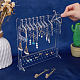 SUPERFINDINGS 1 Set Transparent Acrylic Earring Hanging Display Stands EDIS-FH0001-09-3