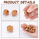 CHGCRAFT 10Pcs Wooden Bell Box Pendant Disconnectable Peru Color Wood Acorn Charms for DIY Keychain Necklace Crafting Jewelry Making Car Pendant Decorations WOOD-WH0027-61-4