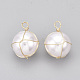 Colgantes de perlas de imitación de plástico abs KK-S348-382-2
