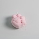 植毛ビーズ  猫の足のプリント  ミックスカラー  18x17mm  20個/袋 PW-WG83259-01-2