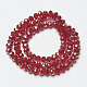 Electroplate Transparent Glass Beads Strands EGLA-A034-T4mm-H13-2