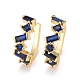 Cubic Zirconia Star Cuff Earrings EJEW-A069-17G-E-1