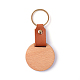 Porte-clés pendentif en bois et simili cuir PW23041893973-1