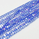 Chapelets de perles en verre électroplaqué EGLA-D018-8x8mm-79-1