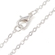 Brass Cable Chain Necklaces NJEW-JN04511-08-3