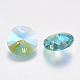 Faceted Glass Rhinestone Charms RGLA-F049-6mm-202PS-2