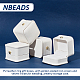 NBEADS 4 Pcs PU Leather Ring Boxes LBOX-NB0001-03C-4