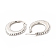Oval Rack Plating Brass Hoop Earrings for Women EJEW-H091-18P-2