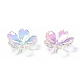 Transparentes bouchons fleur acrylique de perles MACR-C009-13-4