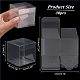 Nbeads 30 Stück quadratische transparente Kunststoff-PVC-Box als Geschenkverpackung CON-NB0002-17-2