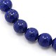 Synthetical Gemstone Lapis Lazuli Round Beads Strands G-L101-15-6mm-1