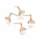 Brass Stud Earring Findings X-KK-T038-275G-2