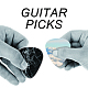 PVC ギターピック  エレクトリックギターアクセサリー  ゴールド  3x2.5x0.71cm DIY-WH0216-009-5
