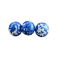 Baking Painted Round Glass Bead Strands DGLA-S084-10mm-61-1