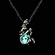 Ожерелья с подвесками из светящегося сплава NJEW-F284-06B-1