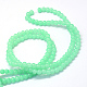 Chapelets de perles rondes en verre imitation jade peint X-DGLA-Q021-10mm-22-3